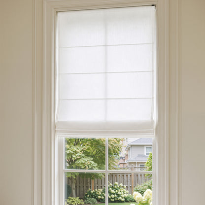 Nolan Heavyweight Textured Linen Cotton Light Filtering Roman Shade