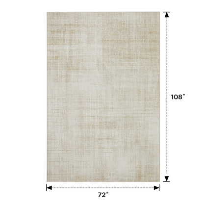 Joydeco Living Room Rug, Non Slip Machine Washable Vintage Runner Rug, Low Pile Lightweight Chenille Print Rugs for Entryway, Hallway, Bedroom, Kitchen and Corridor