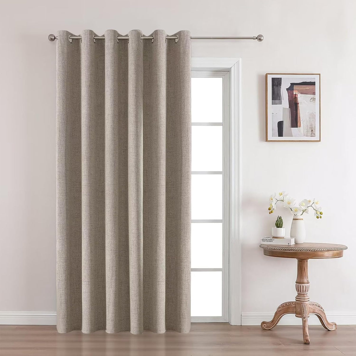 Joydeco Blackout Curtains sliding glass door curtains, patio sliding door living room extra wide curtains, room partition curtains.