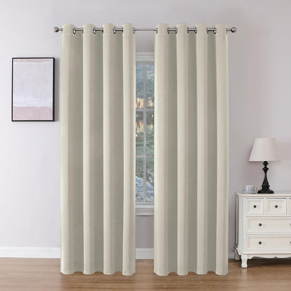 Joydeco Blackout Curtains 2 Panels Set, featuring thermal insulated long curtains