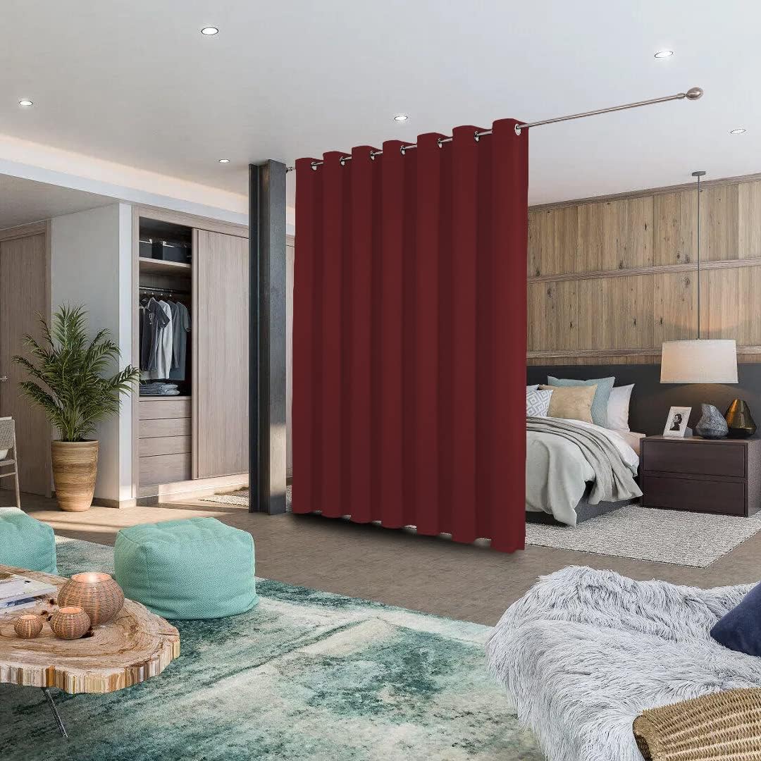 Joydeco Blackout Curtains sliding glass door curtains, patio sliding door living room extra wide curtains, room partition curtains.