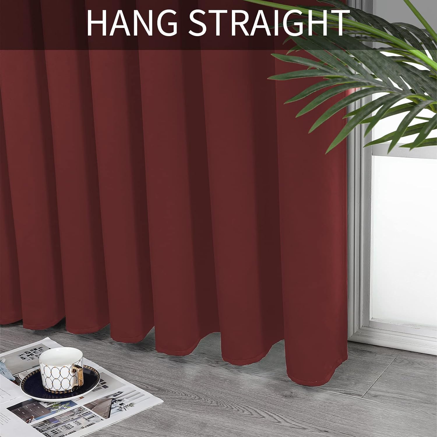 Joydeco Blackout Curtains sliding glass door curtains, patio sliding door living room extra wide curtains, room partition curtains.