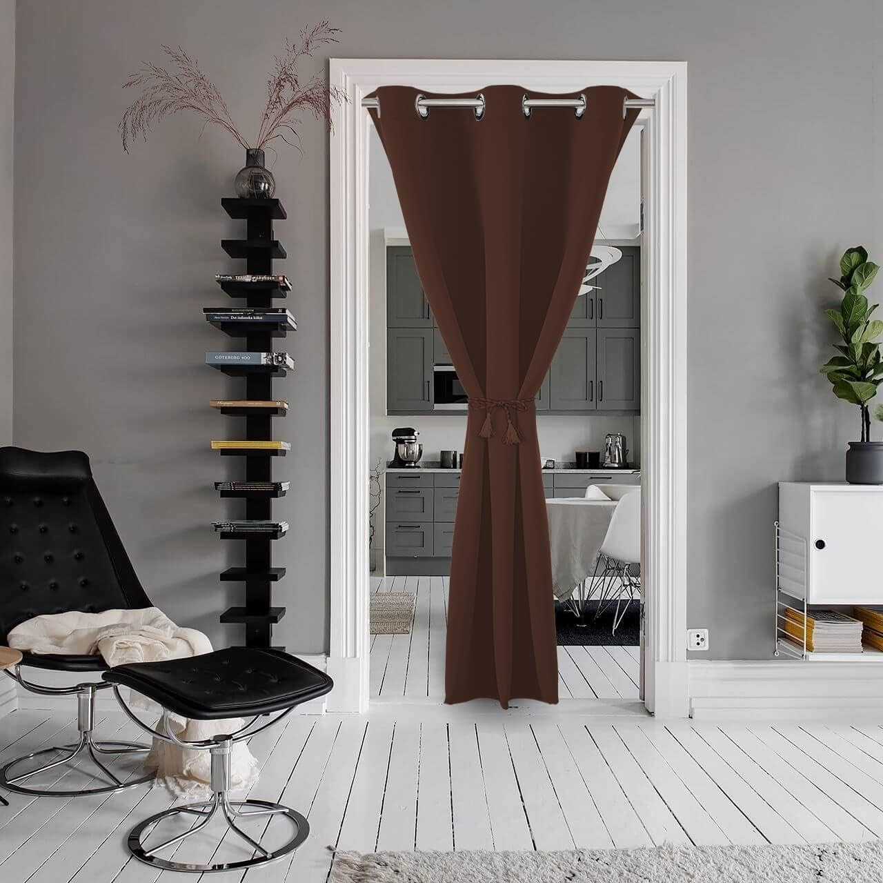 Joydeco Blackout Curtains sliding glass door curtains, patio sliding door living room extra wide curtains, room partition curtains.