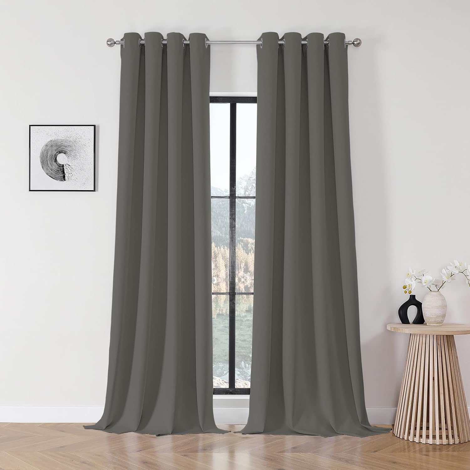 Joydeco Blackout Curtains  2 Panels Set, featuring thermal insulated long curtains - Joydeco