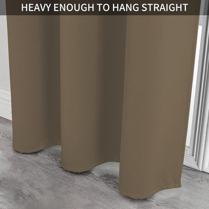 Joydeco Blackout Curtains sliding glass door curtains, patio sliding door living room extra wide curtains, room partition curtains.