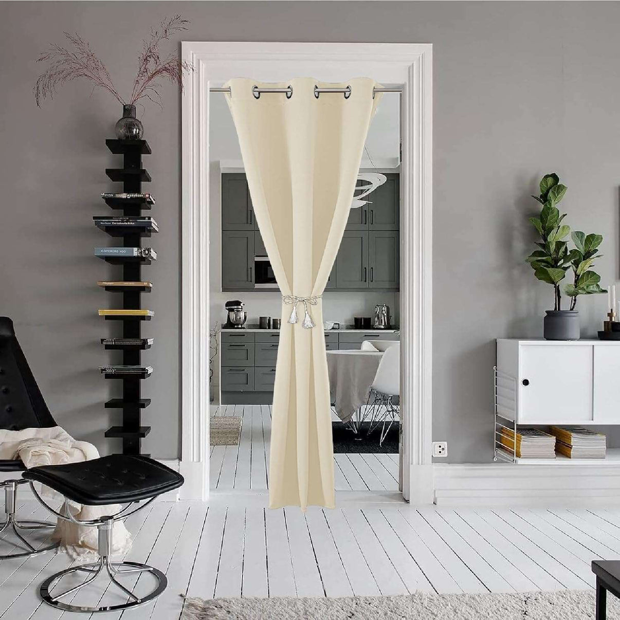 Joydeco Blackout Curtains sliding glass door curtains, patio sliding door living room extra wide curtains, room partition curtains.
