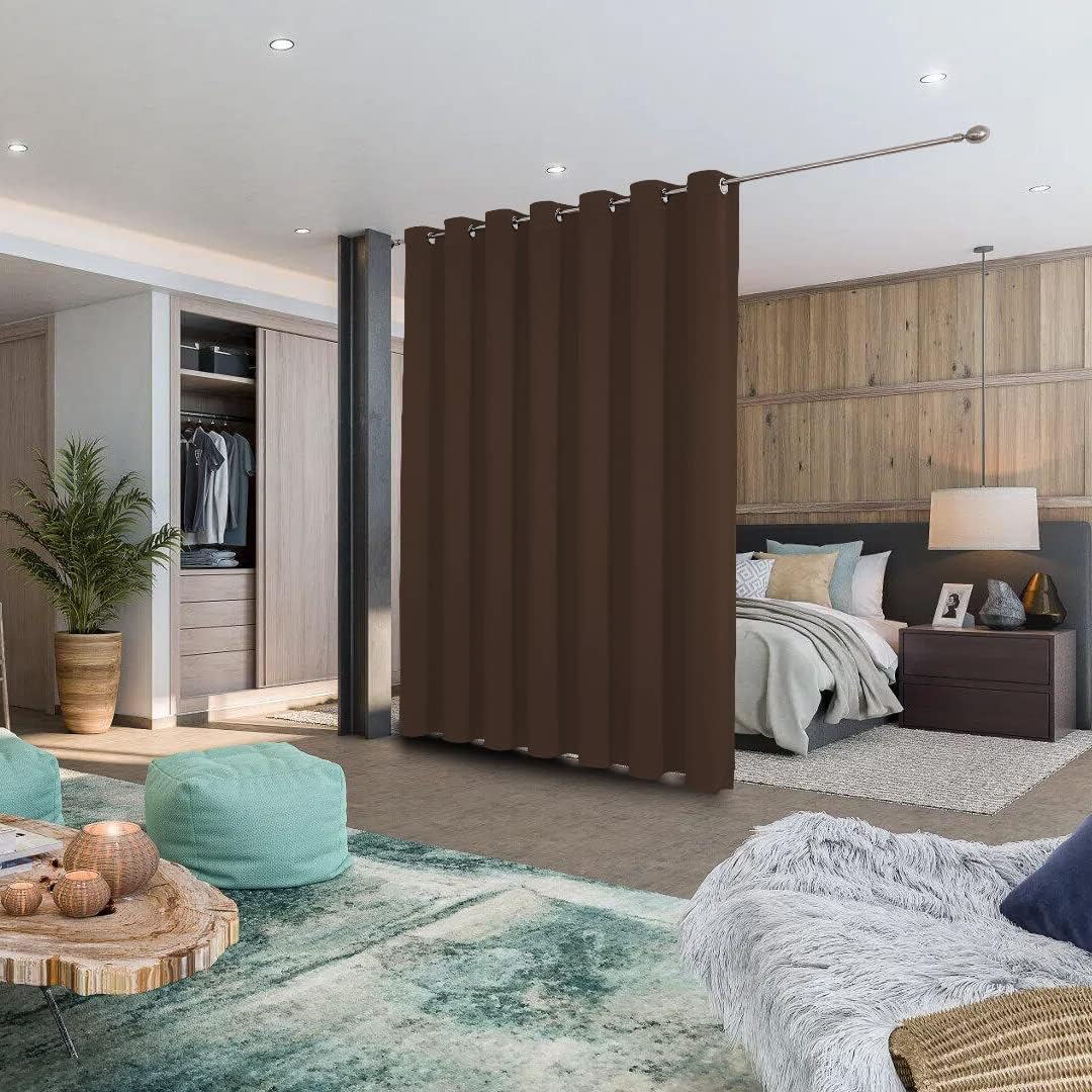 Joydeco Blackout Curtains sliding glass door curtains, patio sliding door living room extra wide curtains, room partition curtains.