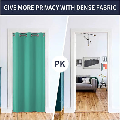 Joydeco Blackout Curtains sliding glass door curtains, patio sliding door living room extra wide curtains, room partition curtains.