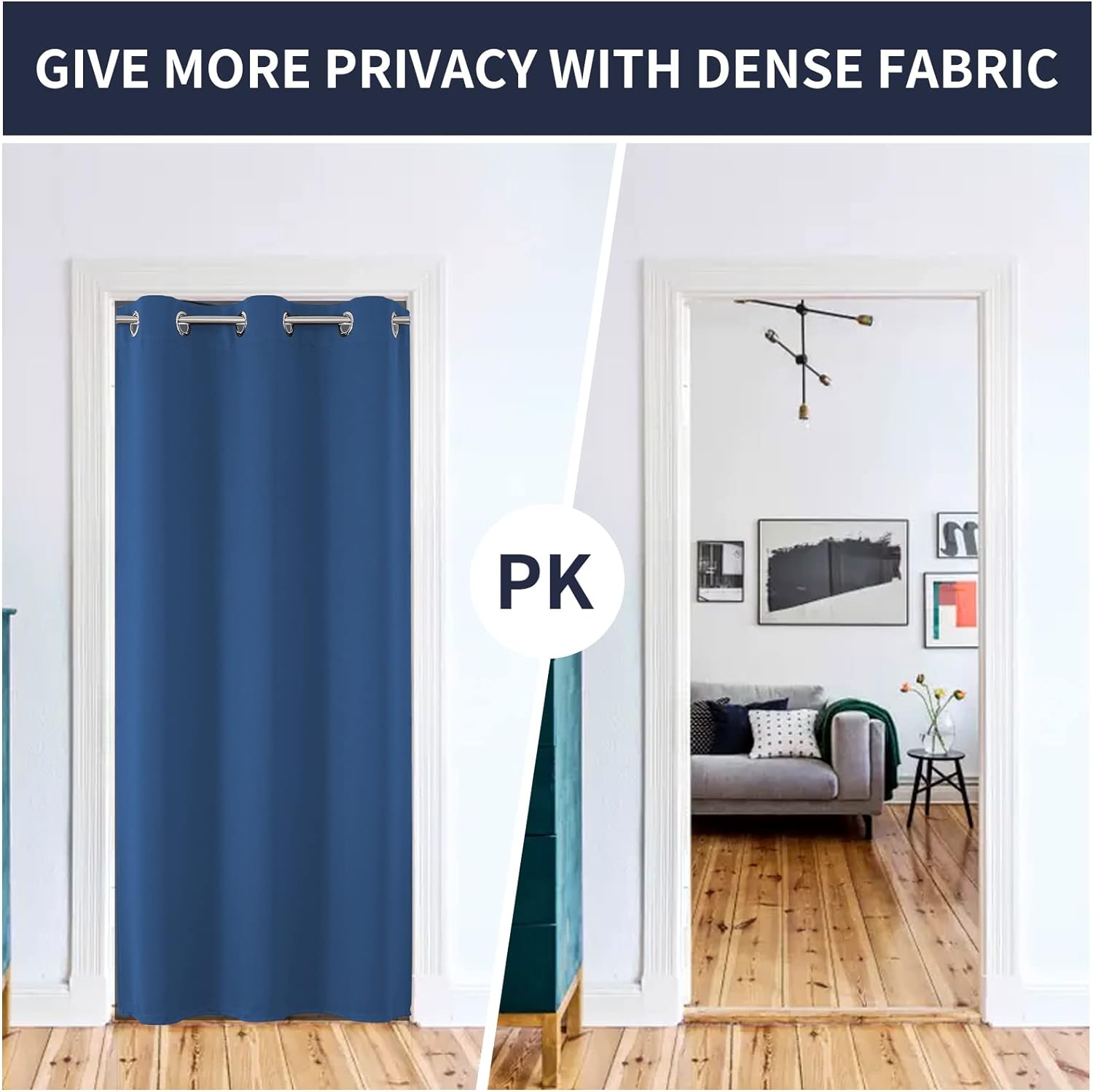 Joydeco Blackout Curtains sliding glass door curtains, patio sliding door living room extra wide curtains, room partition curtains.