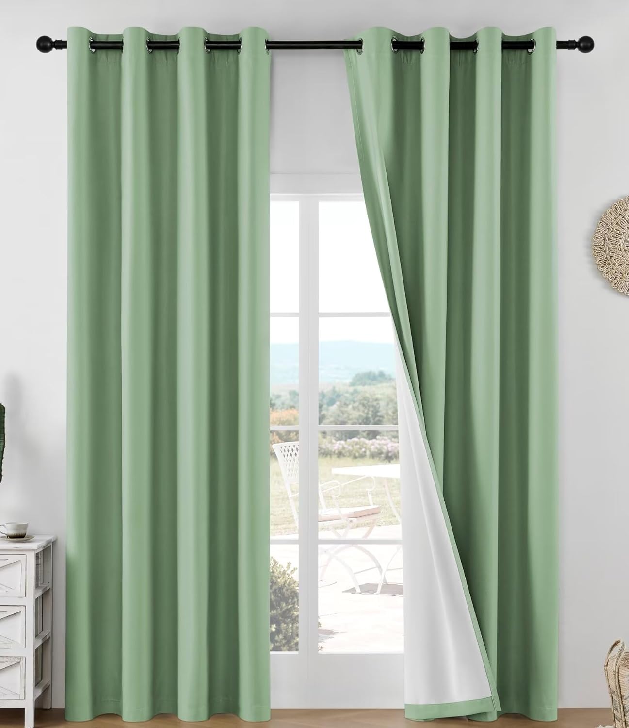 Joydeco Blackout Curtains 2 Panels Set, featuring thermal insulated long curtains