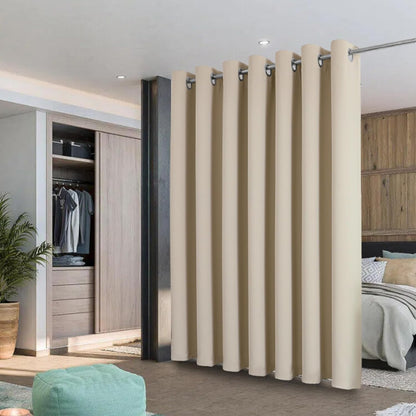 Joydeco Blackout Curtains sliding glass door curtains, patio sliding door living room extra wide curtains, room partition curtains.