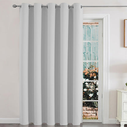 Joydeco Blackout Curtains sliding glass door curtains, patio sliding door living room extra wide curtains, room partition curtains.