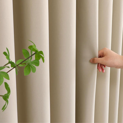 Joydeco Blackout Curtains sliding glass door curtains, patio sliding door living room extra wide curtains, room partition curtains.