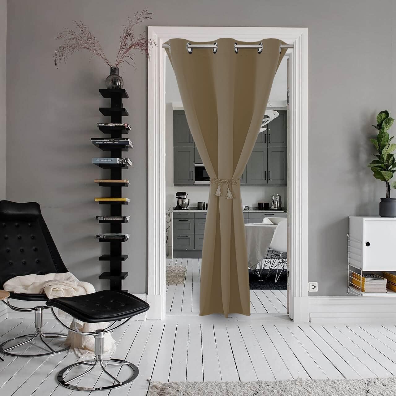 Joydeco Blackout Curtains sliding glass door curtains, patio sliding door living room extra wide curtains, room partition curtains.