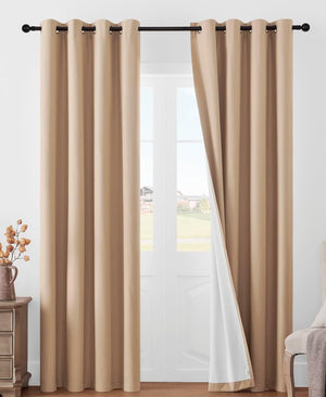 Joydeco Blackout Curtains  2 Panels Set, featuring thermal insulated long curtains - Joydeco