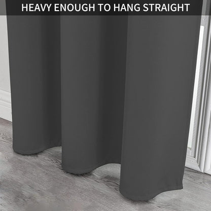 Joydeco Blackout Curtains sliding glass door curtains, patio sliding door living room extra wide curtains, room partition curtains.