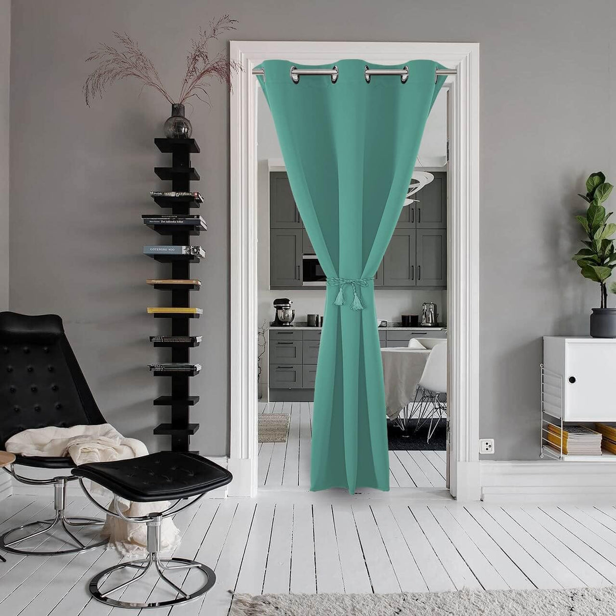 Joydeco Blackout Curtains sliding glass door curtains, patio sliding door living room extra wide curtains, room partition curtains.