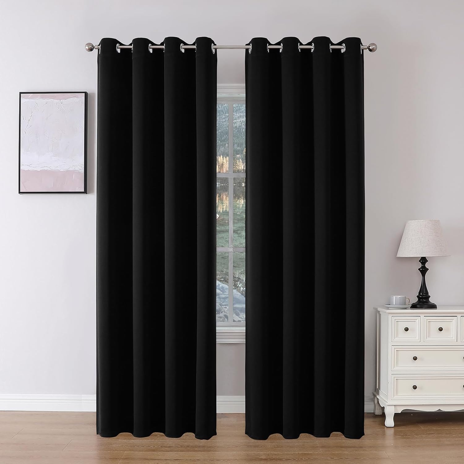 Joydeco Blackout Curtains  2 Panels Set, featuring thermal insulated long curtains - Joydeco