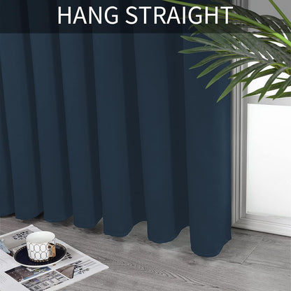 Joydeco Blackout Curtains sliding glass door curtains, patio sliding door living room extra wide curtains, room partition curtains.