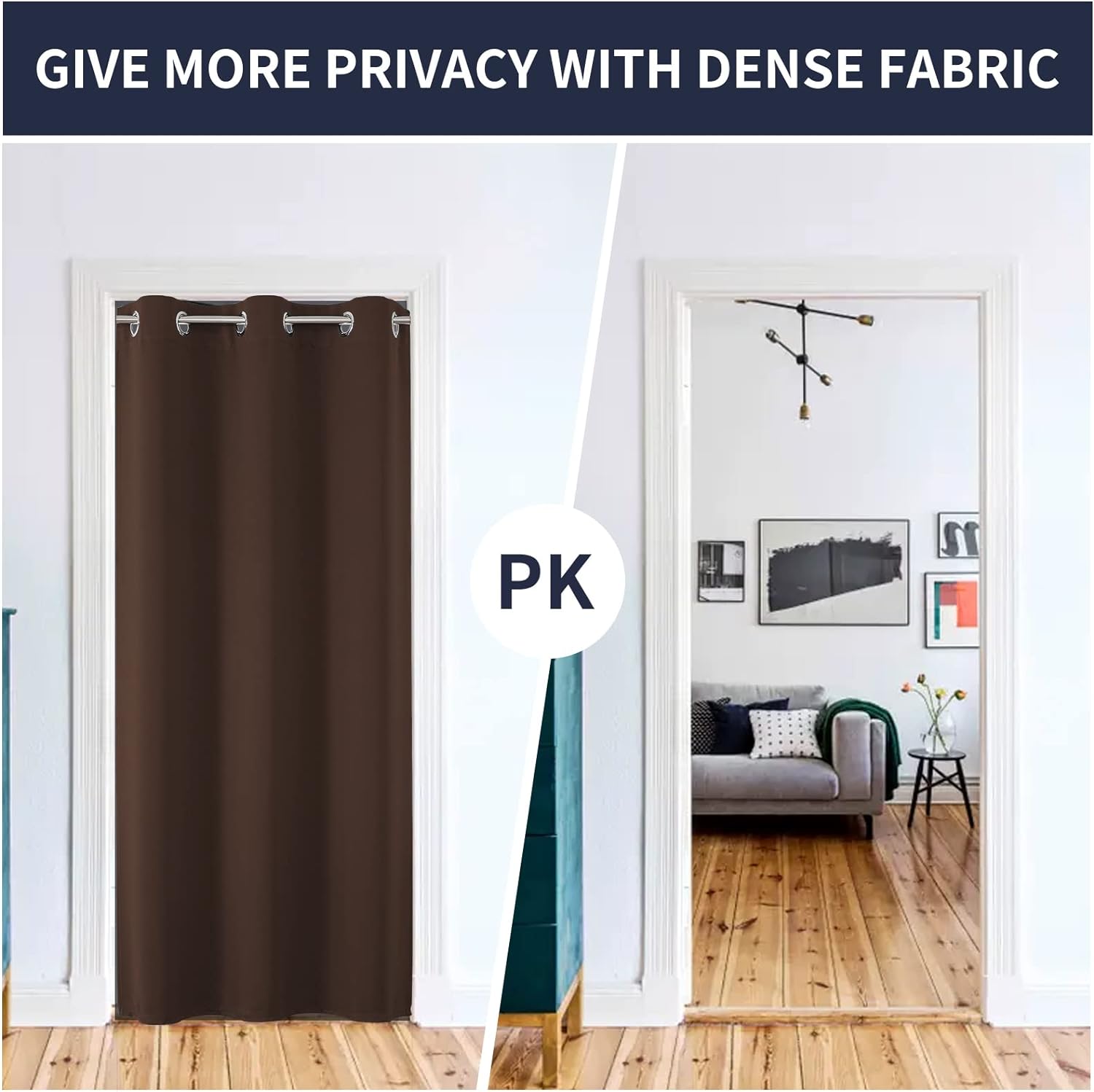 Joydeco Blackout Curtains sliding glass door curtains, patio sliding door living room extra wide curtains, room partition curtains.