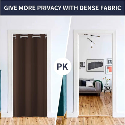 Joydeco Blackout Curtains sliding glass door curtains, patio sliding door living room extra wide curtains, room partition curtains.