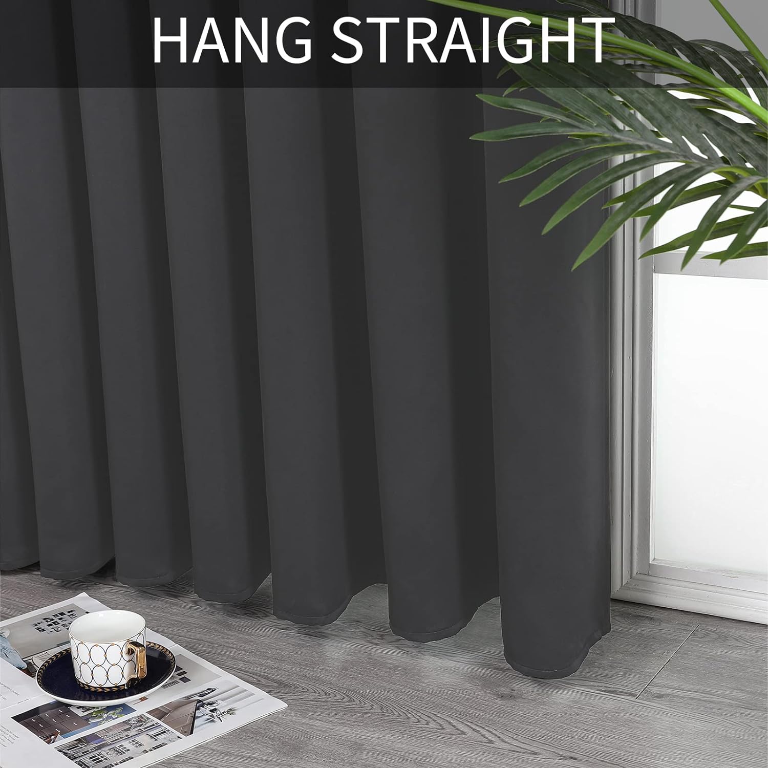 Joydeco Blackout Curtains sliding glass door curtains, patio sliding door living room extra wide curtains, room partition curtains.