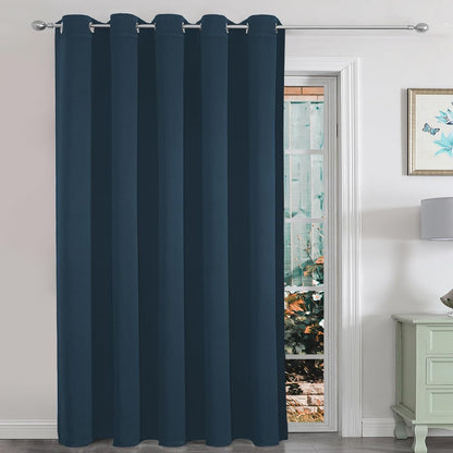 Joydeco Blackout Curtains sliding glass door curtains, patio sliding door living room extra wide curtains, room partition curtains.