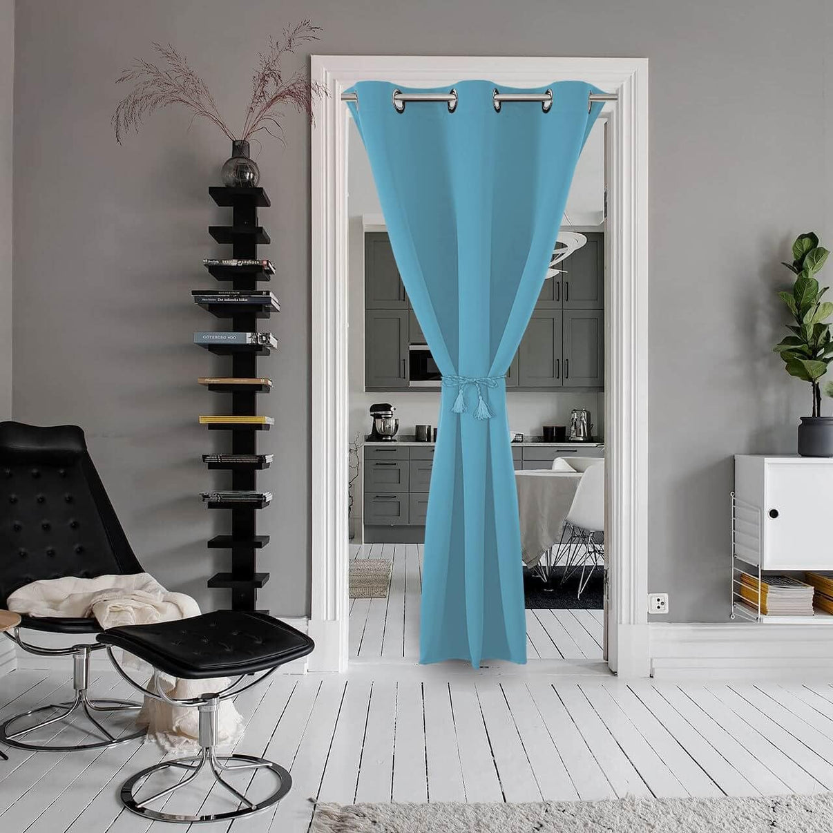 Joydeco Blackout Curtains sliding glass door curtains, patio sliding door living room extra wide curtains, room partition curtains.