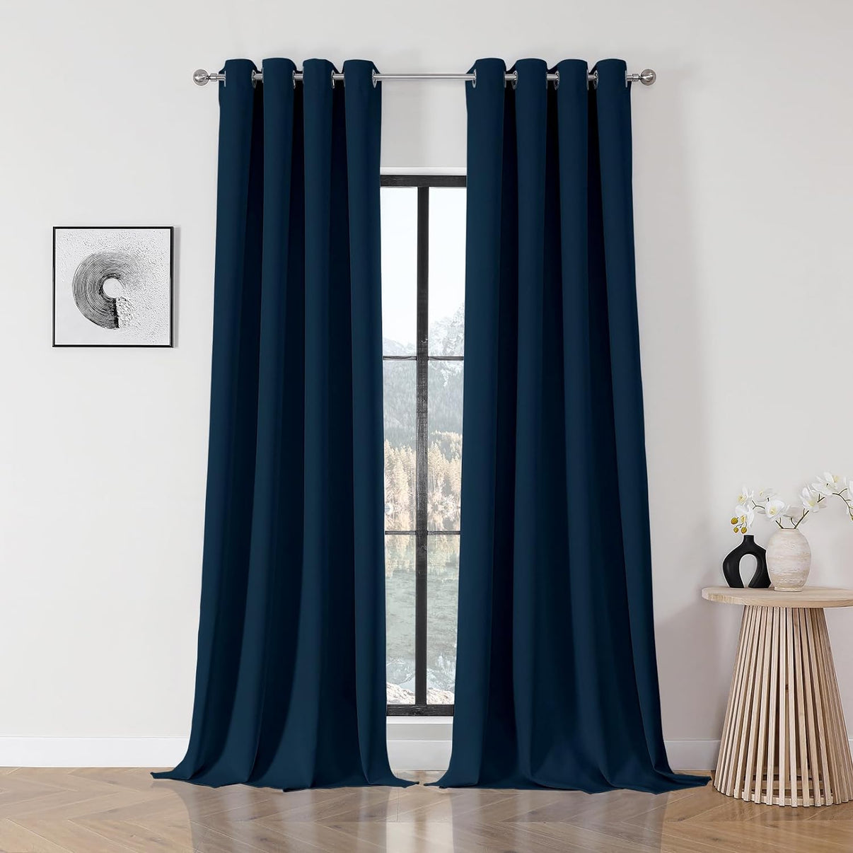 Joydeco Blackout Curtains 2 Panels Set, featuring thermal insulated long curtains