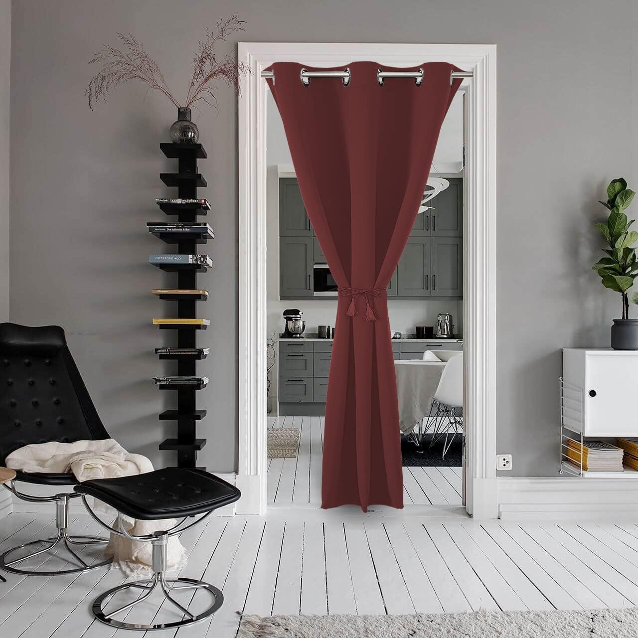 Joydeco Blackout Curtains sliding glass door curtains, patio sliding door living room extra wide curtains, room partition curtains.