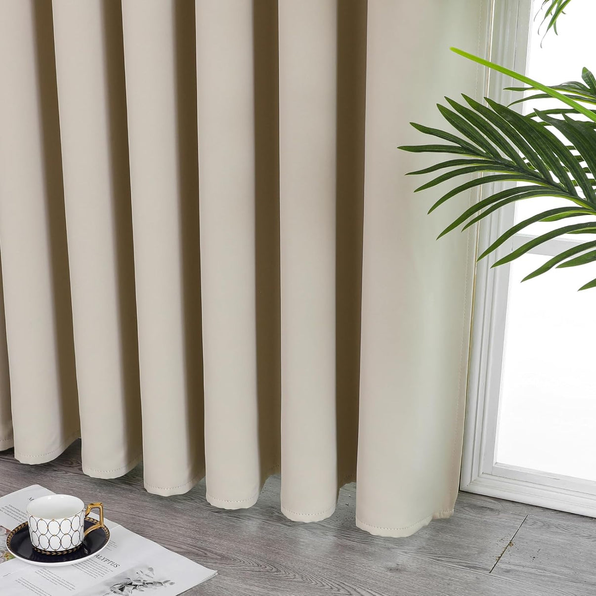 Joydeco Blackout Curtains sliding glass door curtains, patio sliding door living room extra wide curtains, room partition curtains.