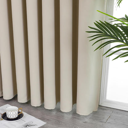 Joydeco Blackout Curtains sliding glass door curtains, patio sliding door living room extra wide curtains, room partition curtains.