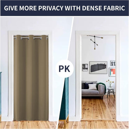 Joydeco Blackout Curtains sliding glass door curtains, patio sliding door living room extra wide curtains, room partition curtains.