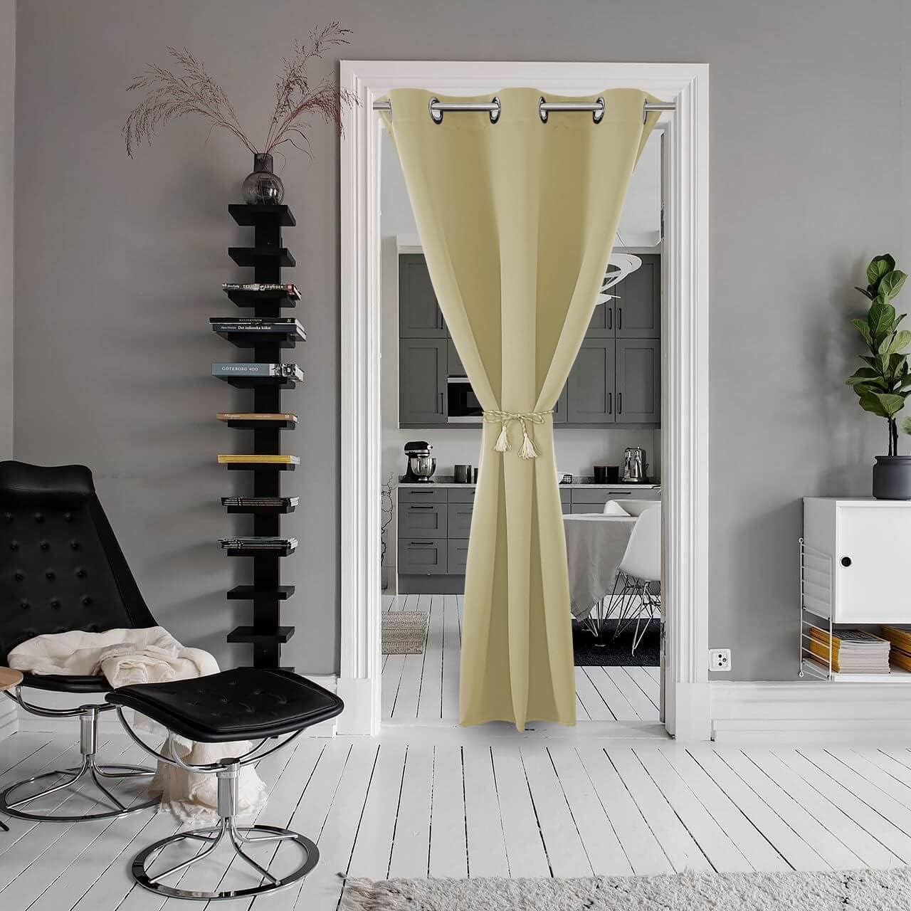 Joydeco Blackout Curtains sliding glass door curtains, patio sliding door living room extra wide curtains, room partition curtains.