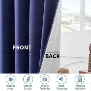 Joydeco Blackout Curtains  2 Panels Set, featuring thermal insulated long curtains - Joydeco