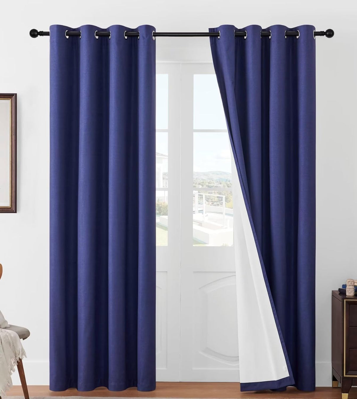 Joydeco Blackout Curtains 2 Panels Set, featuring thermal insulated long curtains