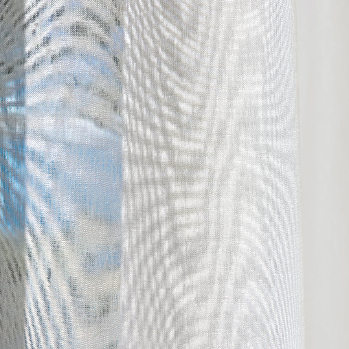 White feather custom lightweight sheer curtain fabric with visible texture