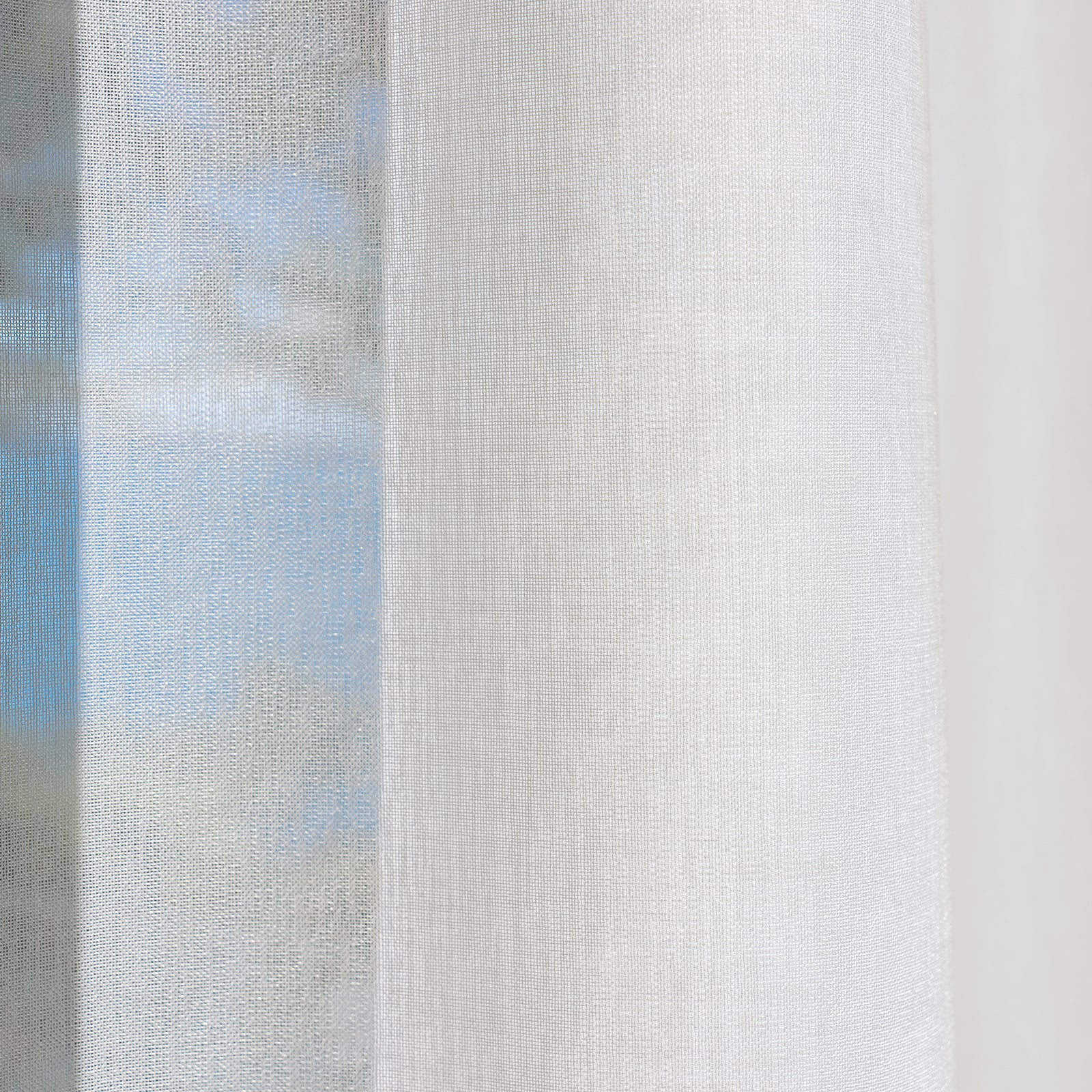 White feather custom lightweight sheer curtain fabric with visible texture
