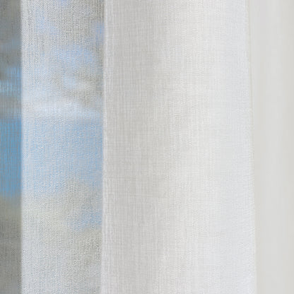 White feather custom lightweight sheer curtain fabric with visible texture