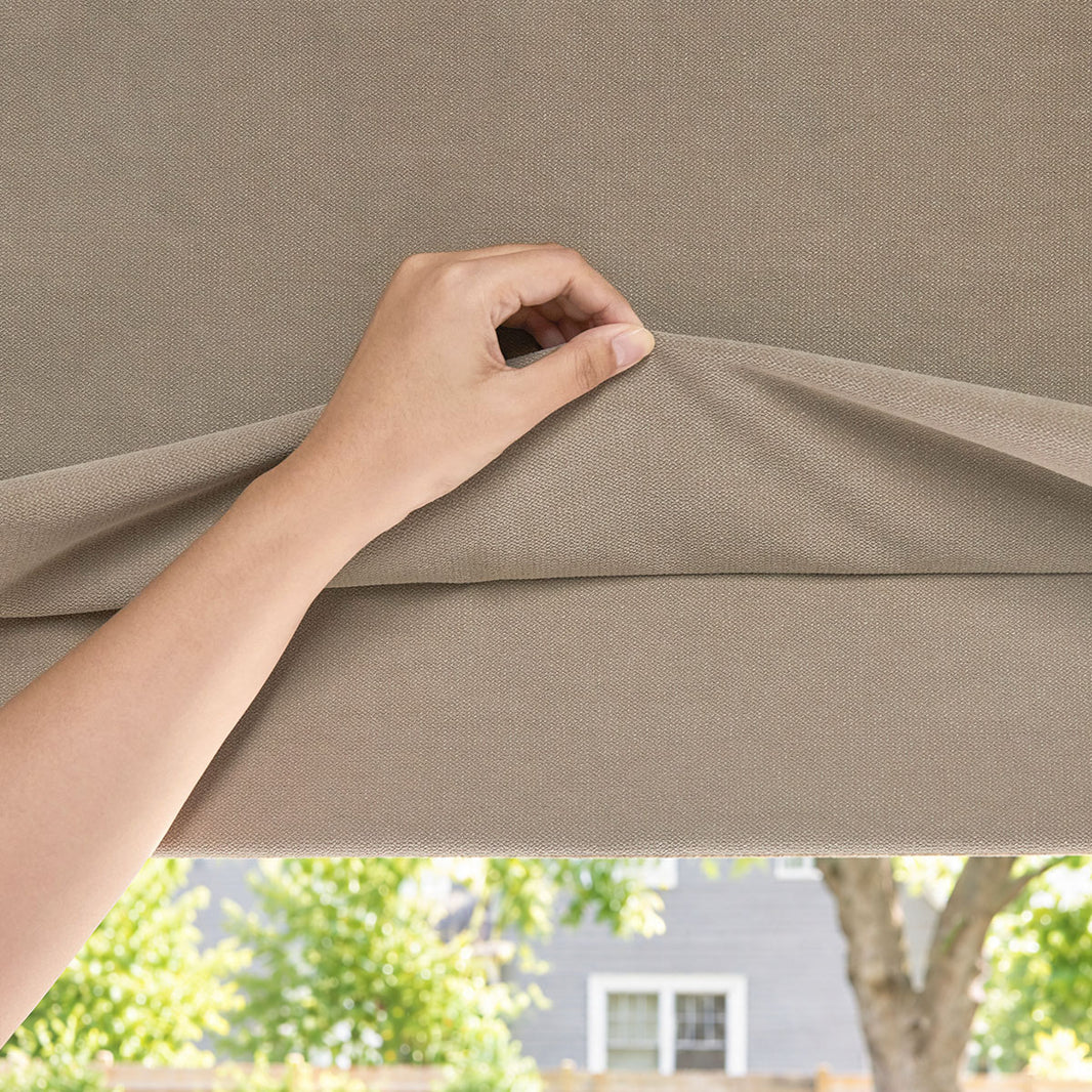 Langley Double-Sided Chenille Room Darkening Roman Shade