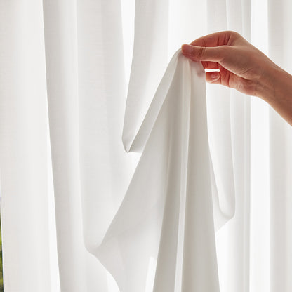 Lily Plain Weave Sheer Curtain