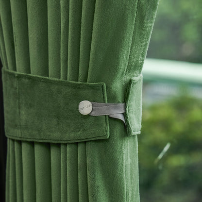 Plush Velvet Room Darkening Curtain