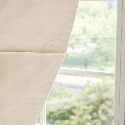 Haven Linen Blend Blackout No-Drill Roman Shade