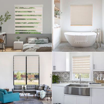 Free-Stop Zebra Blinds for Windows