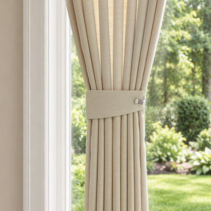 Cedar Linen Blend Light Filtering Curtain
