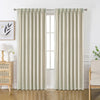 Joydeco Flaxaline Linen Blackout Curtains