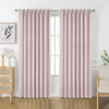 Joydeco Flaxaline Linen Blackout Curtains