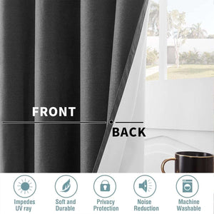 Joydeco Blackout Curtains  2 Panels Set, featuring thermal insulated long curtains - Joydeco