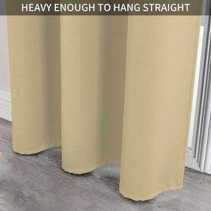 Joydeco Blackout Curtains 2 Panels Set, featuring thermal insulated long curtains