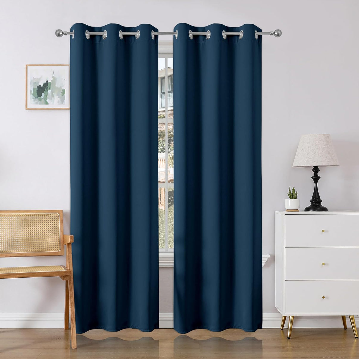 Joydeco Blackout Curtains 2 Panels Set, featuring thermal insulated long curtains